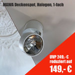 MAWA Deckenspot, Halogen, 1-fach | von 249,- € auf 149,- €